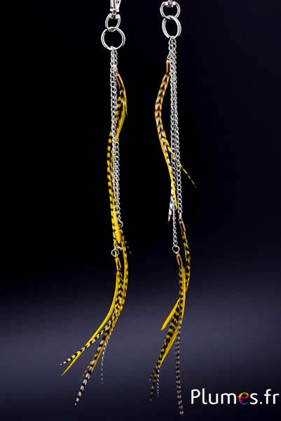 Pendentif Coq Grizzly - 25 cm - jaune